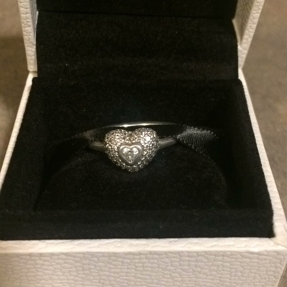 Pandora “In My Heart” Pave’ CZ ring (retired)